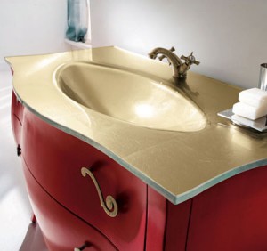Elegant and luxury bathroom vanity set from Rab Arredobagno