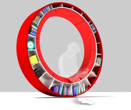 round-bookshelf-with-seating-inside