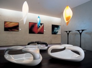 Futuristic Ceiling and Floor Lamps by Odue1