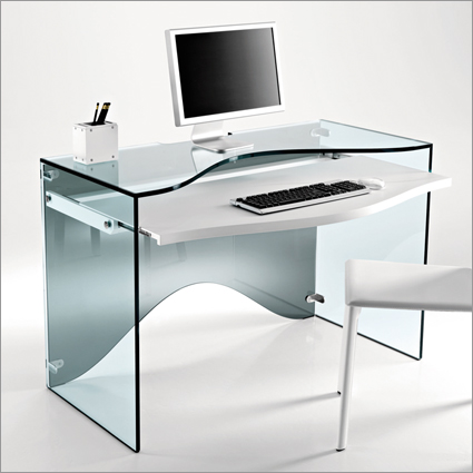 Ultra Modern Furniture on Ultra Modern Glass Computer Desk