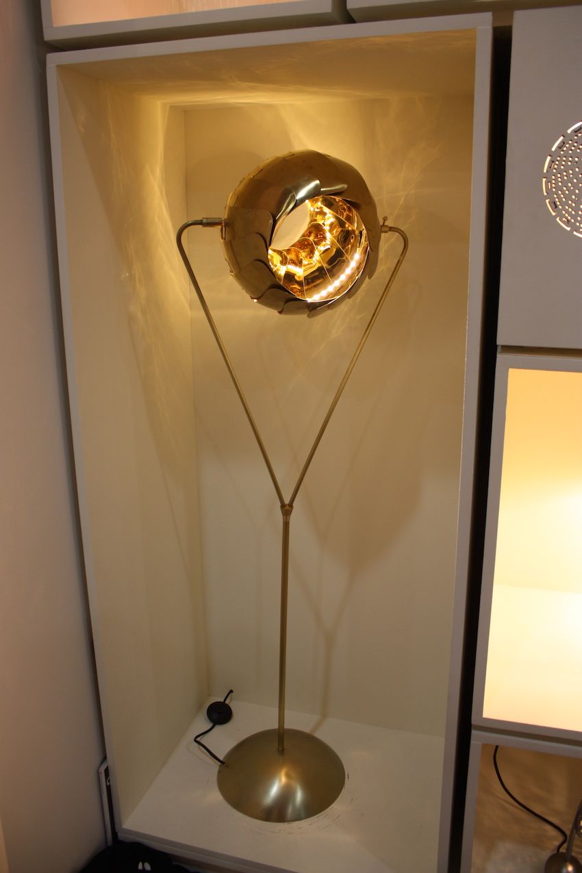 New Designs Make Table Lamps And Floor More Desirable Lightexture S Iris Floor Lamp Has Two Openings That Adjust Changing The Light Direction