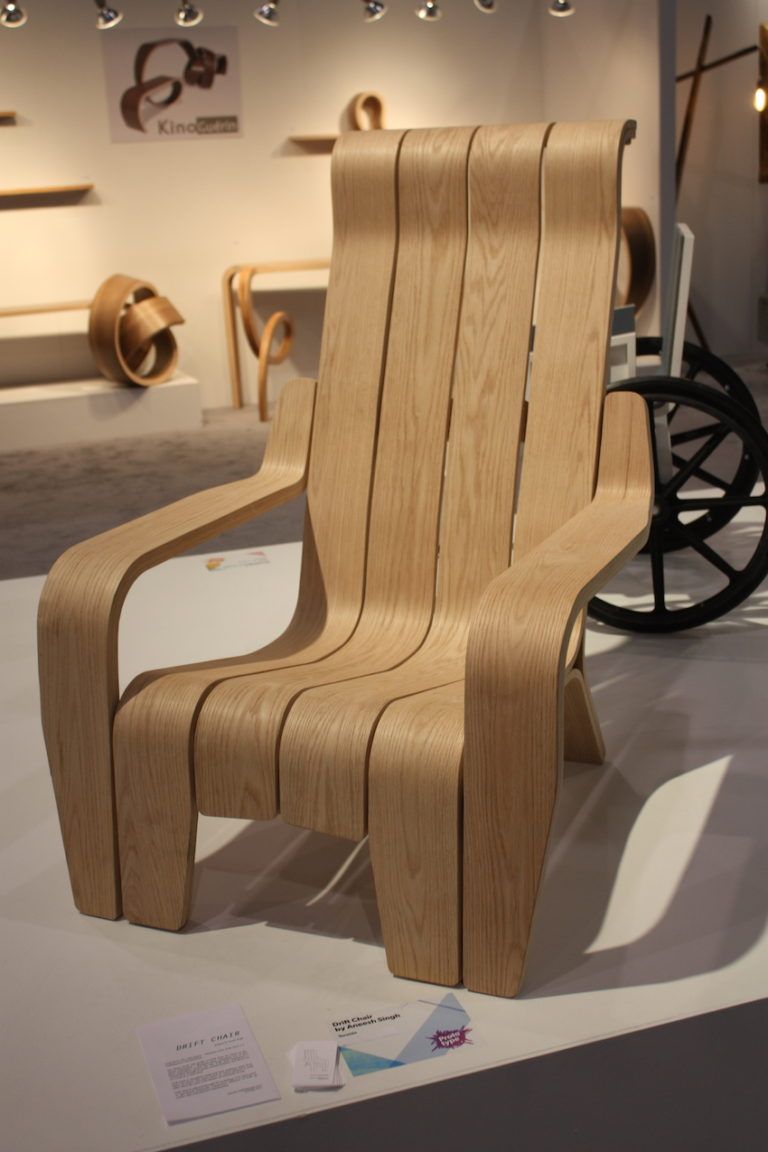 New talent is exciting and this chair is an example of what budding designers are doing. Ryerson University's Anish Singh presented this chair design in Toronto in early 2016. Called the Drift Chair, it evokes a Adirondack chair design but also looks far more comfortable. Fabricated using digital techniques such as 3D modelling, laser cutting and CNC milling, the designer says it is "an ode to the driftwood that washes up on the shores of Ontario’s lakes." Gorgeous.