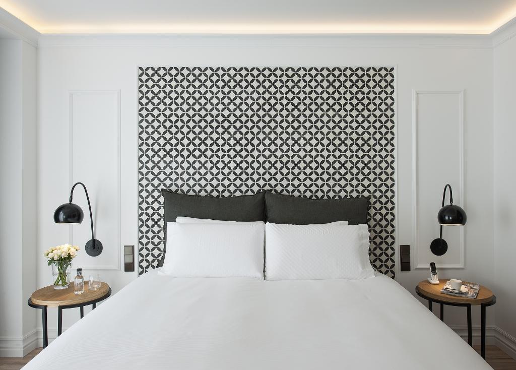 Aria Hotel Budapest by Library Hotel Collection – Budapest Hungary Tufted Bedroom in Turquouse for Headboard