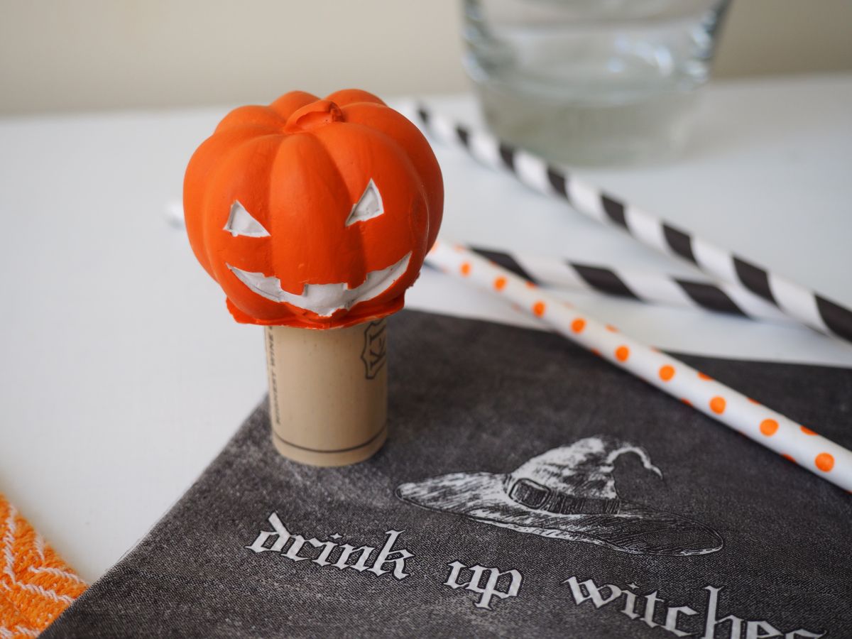 Halloween Jack O’Lantern Wine Stopper