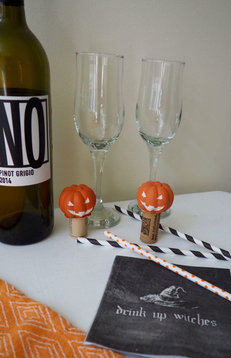 Jack O’Lantern Wine Stopper DIY Project for Halloween