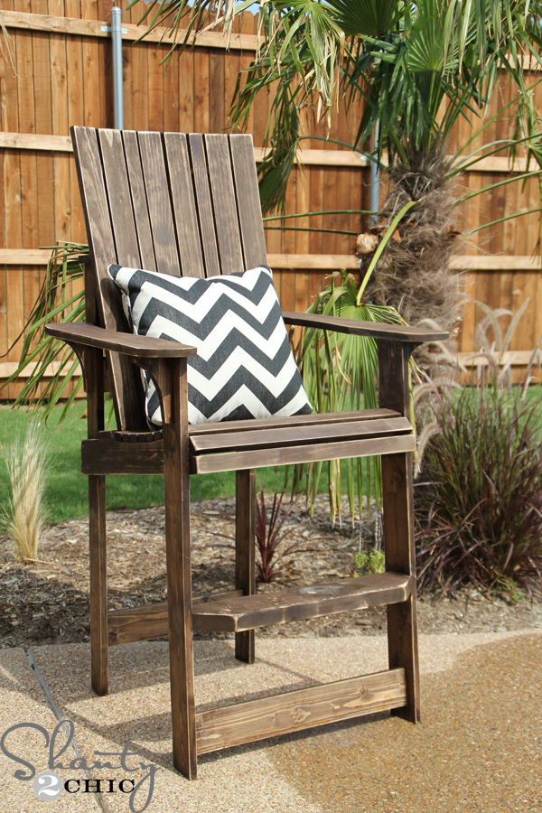 DIY Adirondack Chair – Bar Height