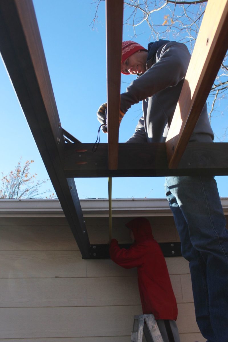 How to Install Modern Pergola Rafters Without Brackets