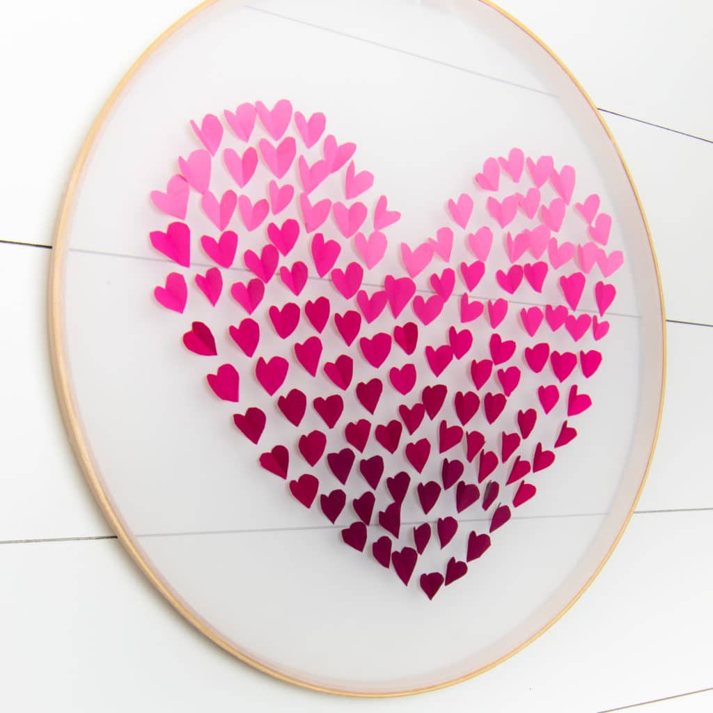 Valentine’s day 3D heart decoration