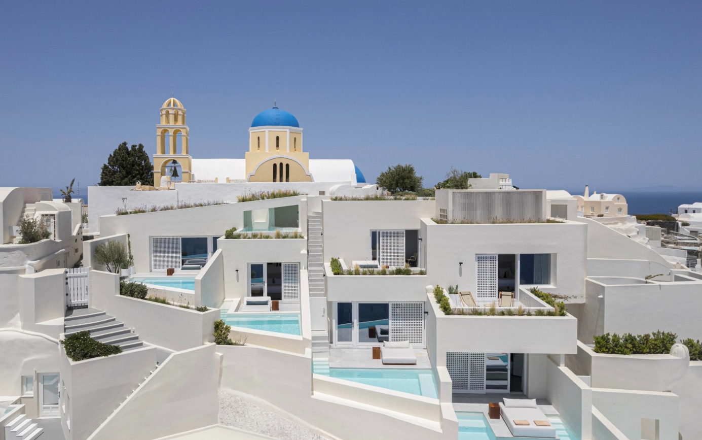 Canaves Hotel Oia – Kapsimalis Architects pool view